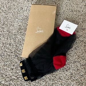 New never used Christian louboutin socks!!